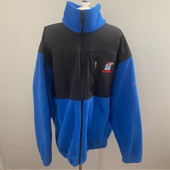 Columbia Jayhawks Full Zip Fleece Men’s Sz XL - Picture 4 of 12